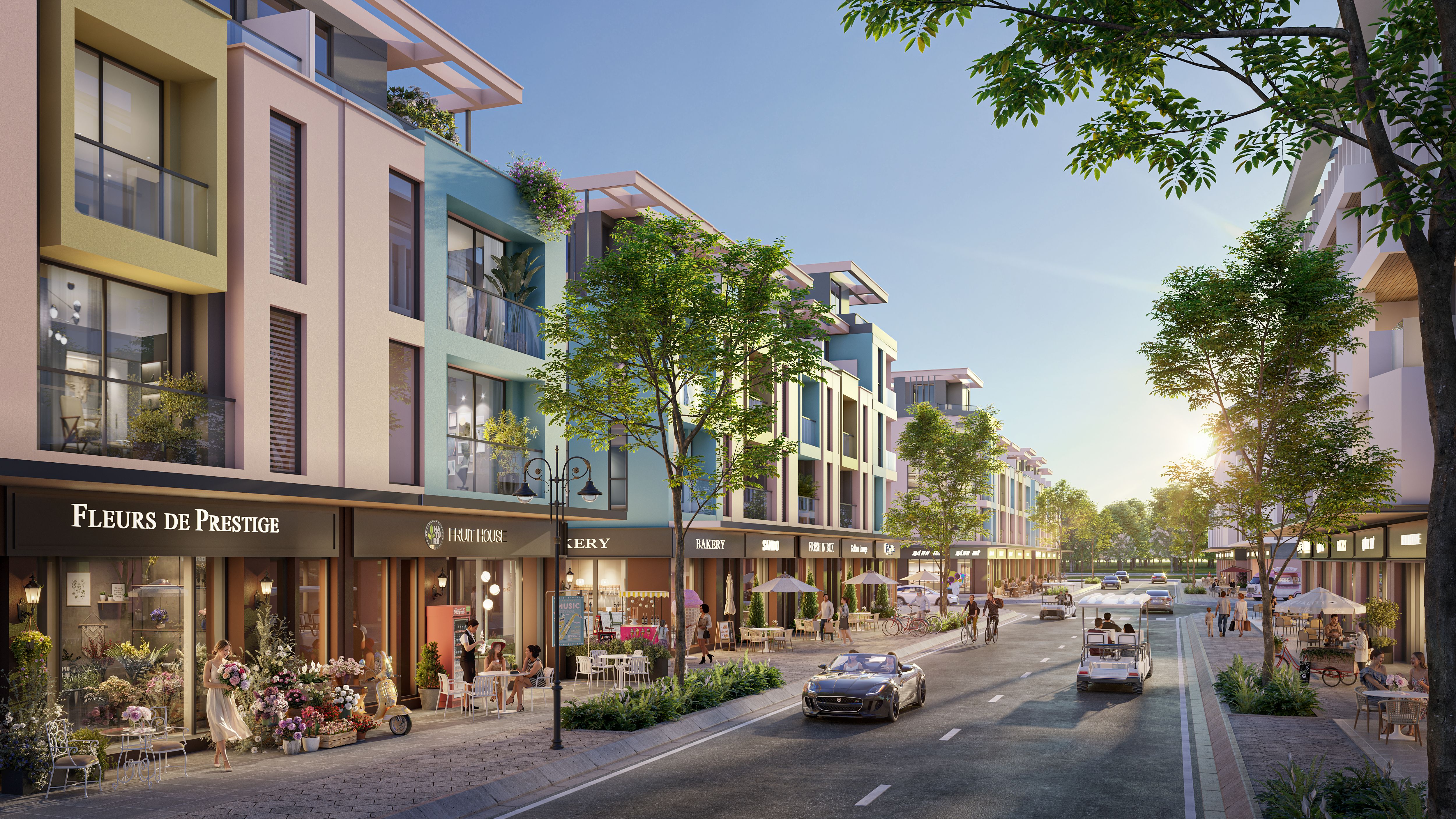 Cho thuê shophouse TM mặt tiền 5m kinh doanh thuận lợi The Infinity Meyhomes Phú Quốc
